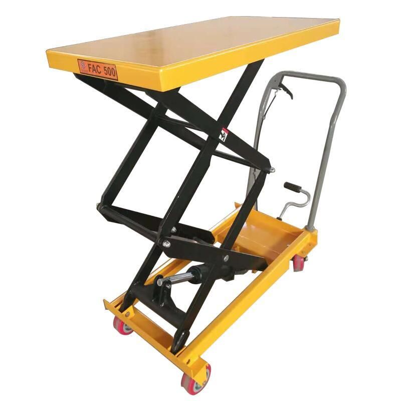 Hot Sales Foot Pump Operated Mobilelift Table Hydraulic Scissor Table
