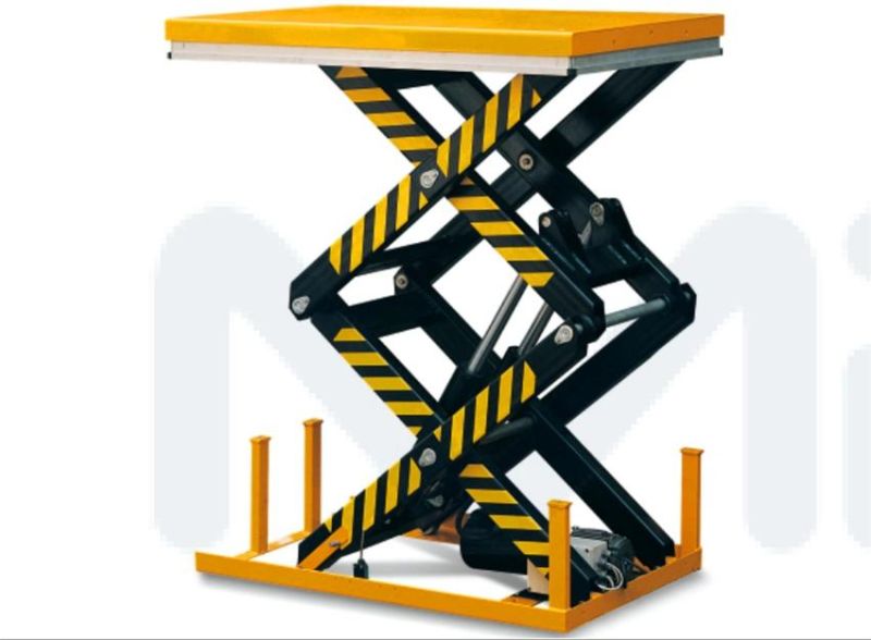 1t 2t 4t Electric Double Scissor Lift Table HD4000
