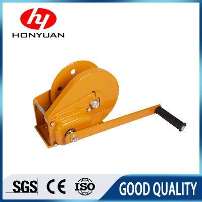 1100kgs Steel Wire Rope Cable Manual Hand Winch with Hook
