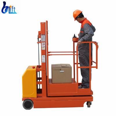 300kg Load Capacity 6m CE Approved Warehouse Forklift Small Self Walk Order Picker