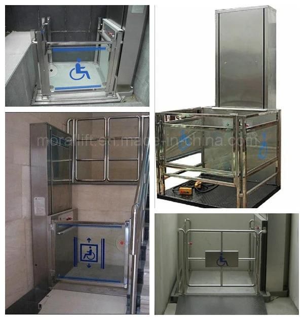 Hydraulic lifting platform residential elevator