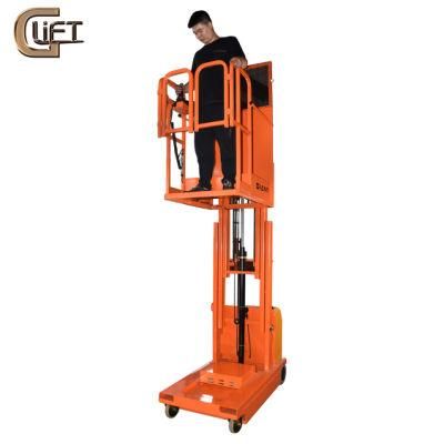 Full Electric Aerial Order Picker Low Profile Hydraulic Self Propelled Order Picker Cargo Lifting Work Positioner (FSEP)