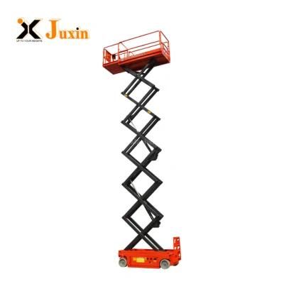 Self Propelled Scissor Lift Platform Driven Moving Aerial Work Lifting Scissor Lift Platform