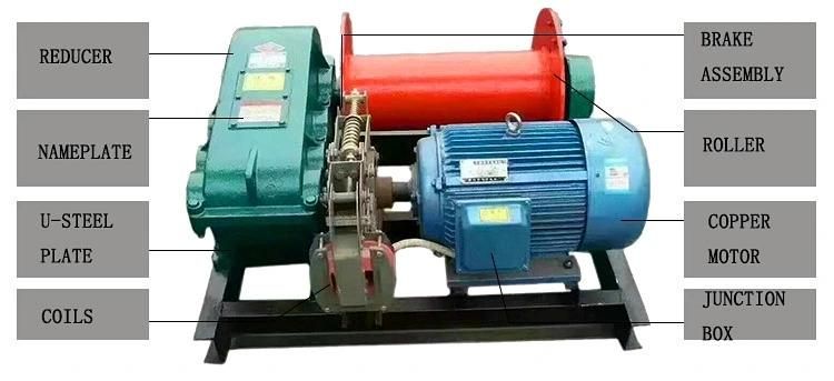 25ton Electric Hydraulic Power Plant Winch for Pulling Pipe