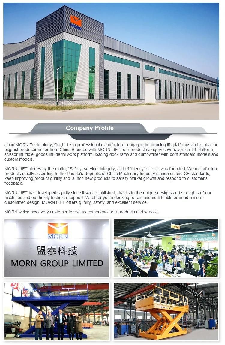 CE, ISO Workshop Crane Goods for Warehouse Fixed Scissor Lift