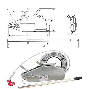 High Safety Factor Long Life Span Reasonable Price Finer Lifting Tools Hand Winch Manual Wire Rope Puller