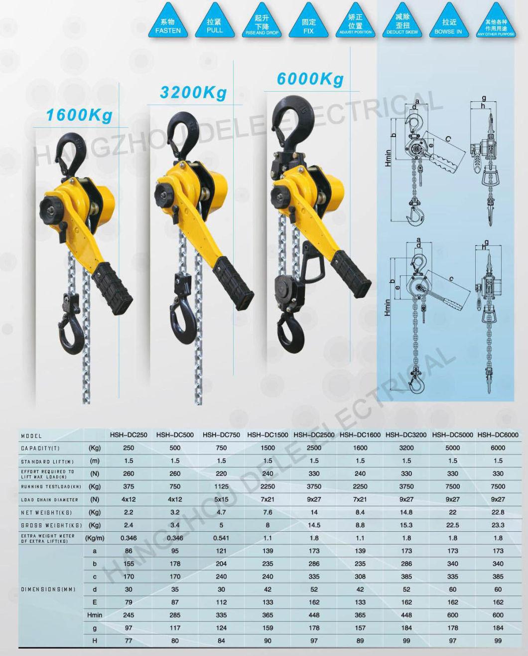 New Type Ce Building Mini Hoist Lever Hoist