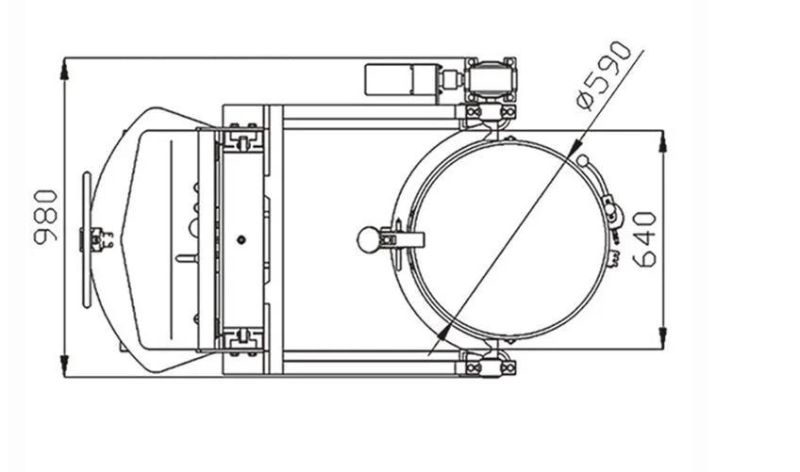 Yl450-S Material Handling Equipment Stainless Steel Electric Drum Rotator with Loading Capacity 450kg