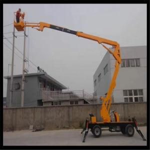 16m Tow Behind Articulating Boom Lift Equipment
