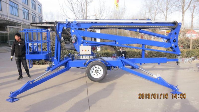 Trailer Mounted 360 Degree All-direction Articulated Electric Man Lifter
