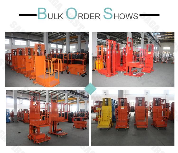 Manufacture Supply Stocks 4m 5m High Lift Mobile Order Picker