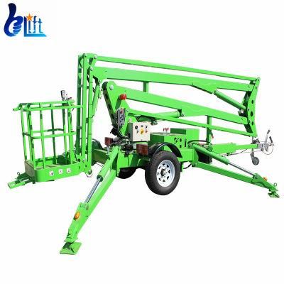 200kg Hydraulic Diesel Engine Cherry Picker Towable Spider Boom Lift