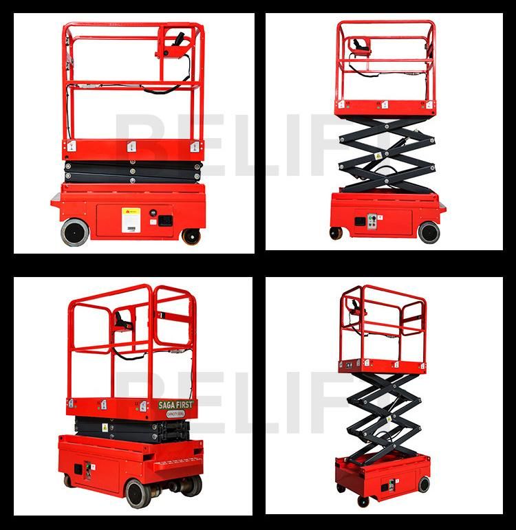 5m Indoor Portable Mini Hydraulic Man Aerial Work Platform Electric Scissor Lift