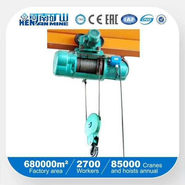 China Good Quotation Electric Wire Rope Remote Hoist 1t, 3t, 5t, 10twith SGS ISO CE Certification