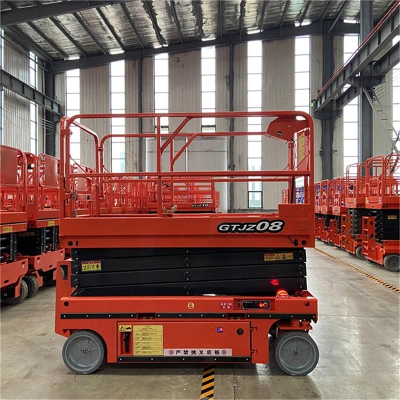 X Type Electric Scissor Lift Hydraulic Aerial Working CE Fully Mobile Scaffold for Construction