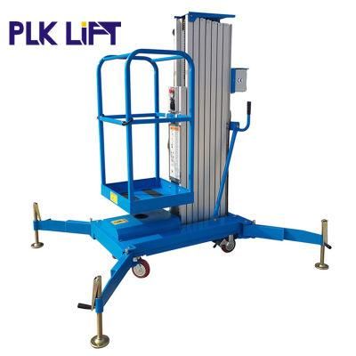 Standard 6m 8m 9m 10m Hydraulic Aerial Mast Lift Platform Man Lift