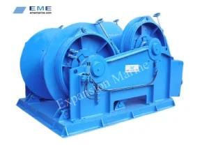 Marine Hydraulic Waterfall Type Double Drums Winch