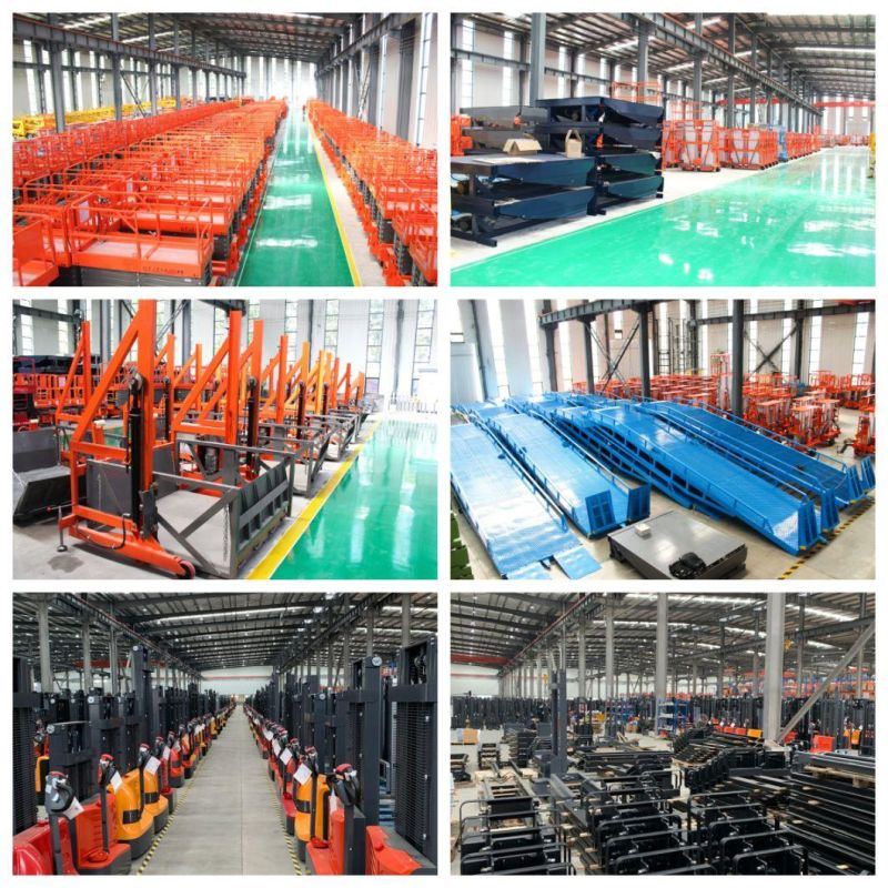 Indoor Hotel Factory Warehouse 6-14m 300-1000kg CE Aligenment Work Platform Man Vertical Scissor Lift