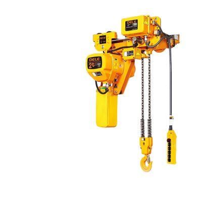 Dele Dlhk-0.5ton Fixed Small Lifting Hoist Electric Chain Hoist Crane Hoist and Chain Hoist