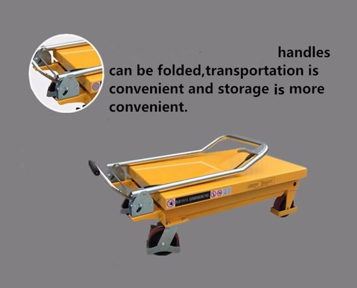 Small Trolley Lifter 1000kg 1700mm Mini Hydraulic Scissor Lift Table