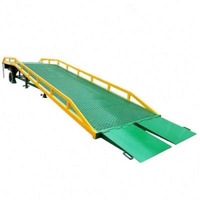 Mobile Yard Loading Ramp Adjustable Height Forklift Container Dock Ramp