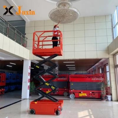 4m 6m 8m 10m Hydraulic Lift Self Propelled Scissor Lift Platform for Lighting Maintenance