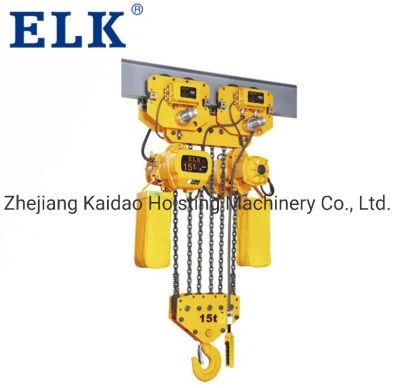 Elk Brand 15ton Load Capacity Heavey Duty Electric Chain Hoist