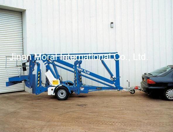 Pull-Behind Trailer Hydraulic Boom Lift for Sale with CE