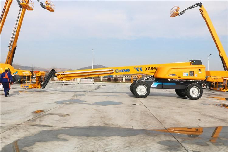 XCMG Official Xgs40 40m Hydraulic Telescopic Boom Towable Manlift Price