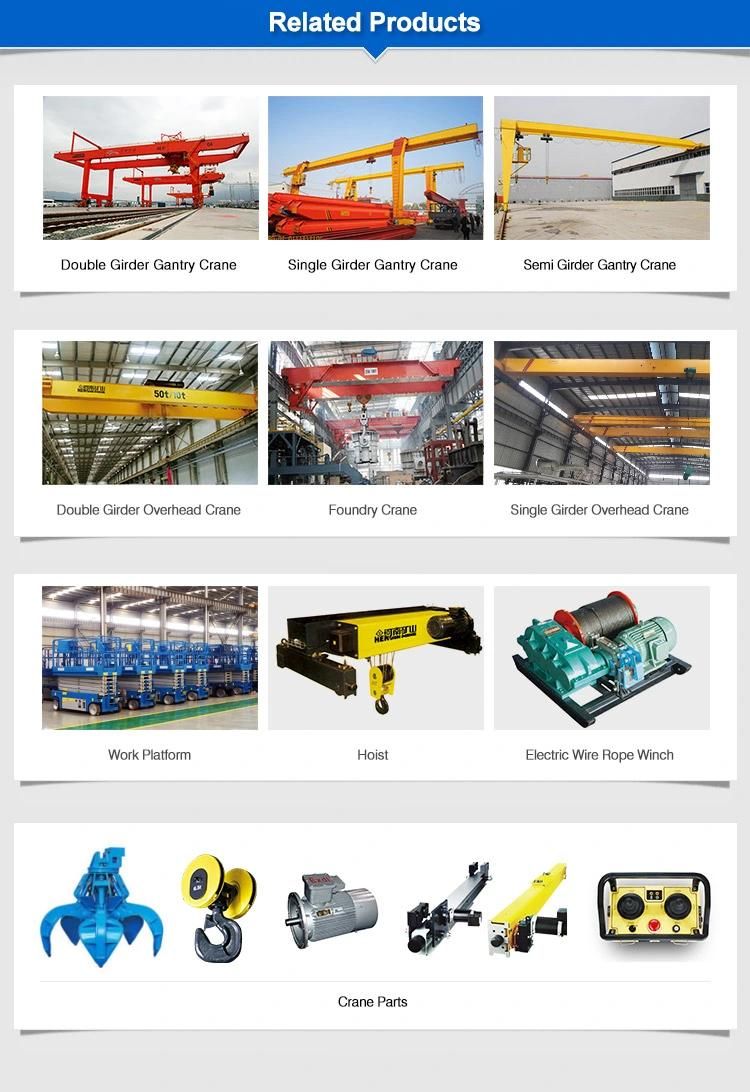 Double Beam Electric Winch Trolley Overhead Bridge Traveling Eot Crane