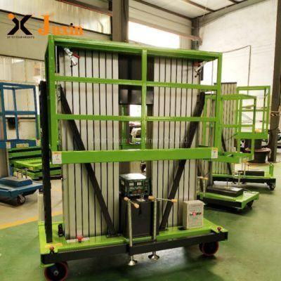 6m-14m Hydraulic Double Mast Aluminum Lifting Equipment Lift Platform