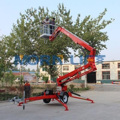 Articulated AC Power Trailer Towable for Sale Hydraulic Boom Lift