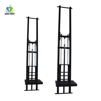 Industrial Warehouse Hydraulic Vertical Guide Rail Cargo Lift Goods Elevator