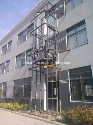 Guide Rail Hydraulic Elevator Platform for Goods Handling