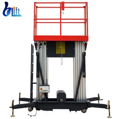 12m Manual Moving Electric Construction Elevator Aerial Work Lift Platforms