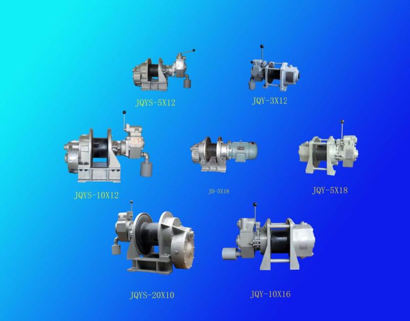 2000kg Jqys-20X10 Pneumatic Winch for Metal Mine/ Coal Mine