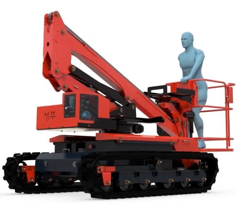 Sungboo Multifunction Working Platform Electric Crawler Hydraulic Tractor