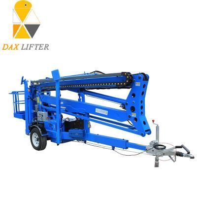 CE Certified Strong Structure Hydraulic Truck-Towed Articulated Boom Lifts Rental