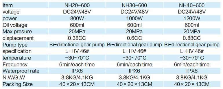 HS20-600 Shipping Lifting Device Customized Hydraulic Station