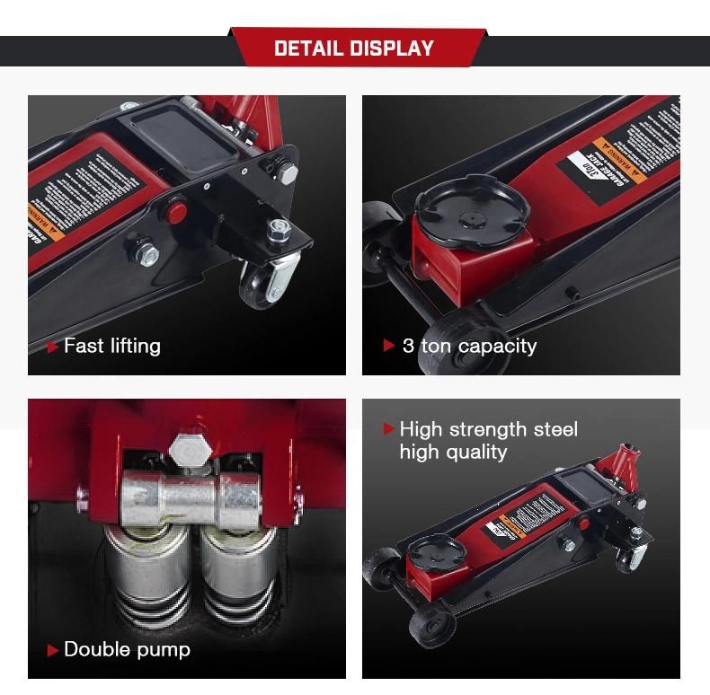 3ton Double Pump Hydraulic Trolley Jack