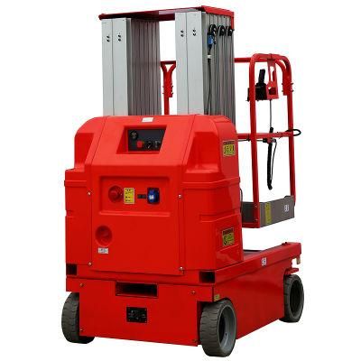Sagafirst Working Platform Height 7.5-9m Self Propelled Aluminum Dual Mast Industrial Lifting Hydrolic Lifter