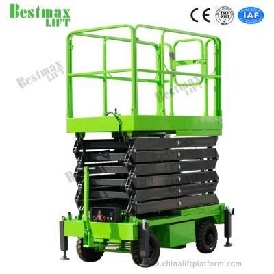 Mk1600 Manual Pushing Scissor Lift with AC Power
