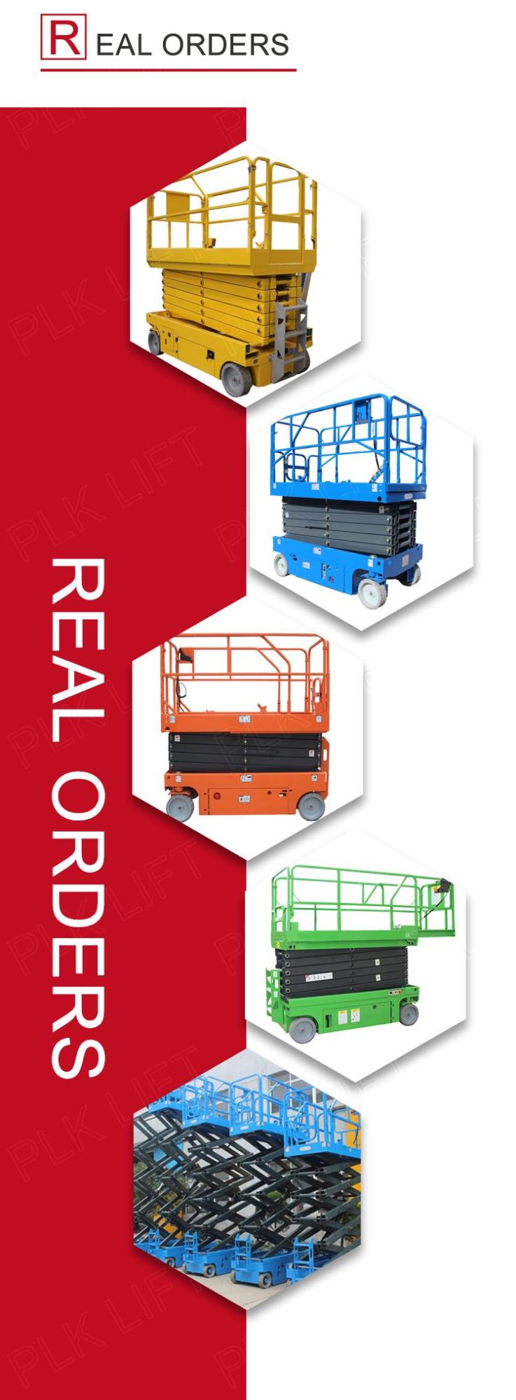 Hydraulic Mobile Scissor Lift Construction Machinery for Sale