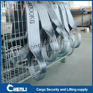 120mm Width Grey 4000kg 4t Flat Polyester Eye Type Webbing Lifting Sling