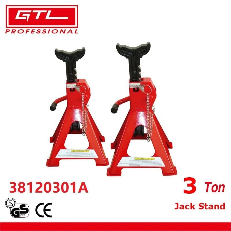 1 Pair 3tonne Capacity Car Jack Axle Stand in Red or Customized Color for Workshop / Garage Auto Repair (38120301A)