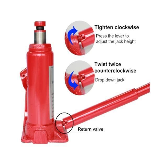 China Manufacturer 5 Tons Vertical Car Jack Hydraulic Bottle Jacks