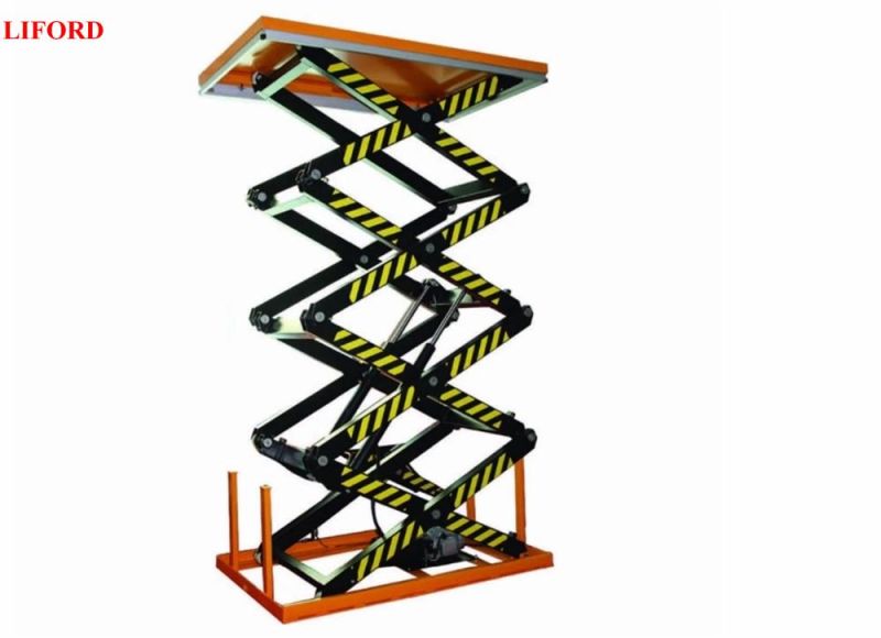 Four Scissor 4210m 800kg Electric Scissor Table Lifts