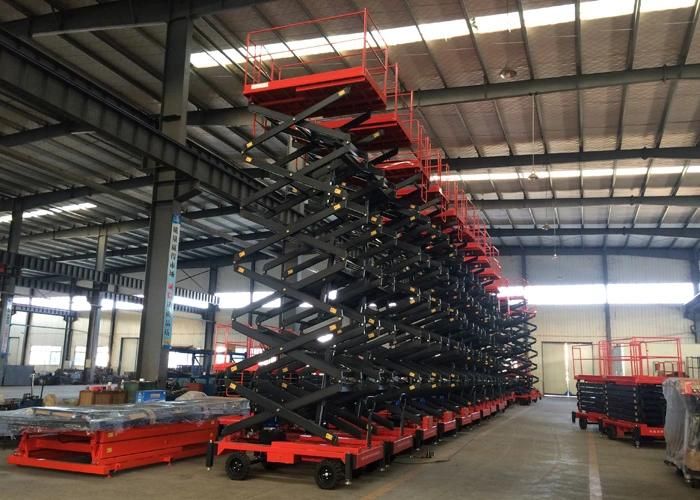 14m Electric/Diesel Motor Driven Self Propelled Scissor Lift
