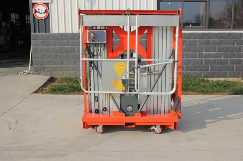 High-Class Factory Direct Manual Mobile Dual Mast Aluminum Work Platform