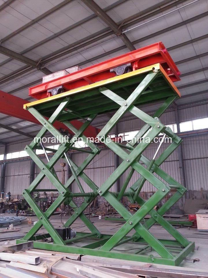 Hydraulic double scissor stationary vertical car parking elevator lift